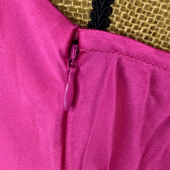 Anthropologie Hutch Satin Maxi Slip Dress NWT Pink and Fuchsia Size Large - Picture 9 of 13